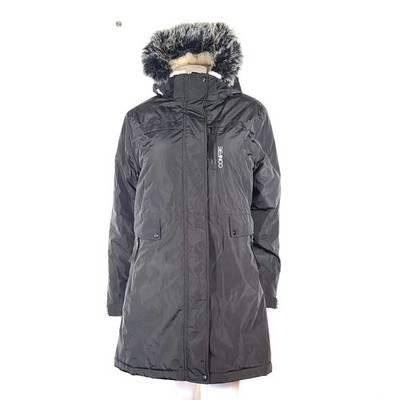 Conifere Women's Picea Winter Parka Waterproof Windproof Hooded Fur Warm Black M