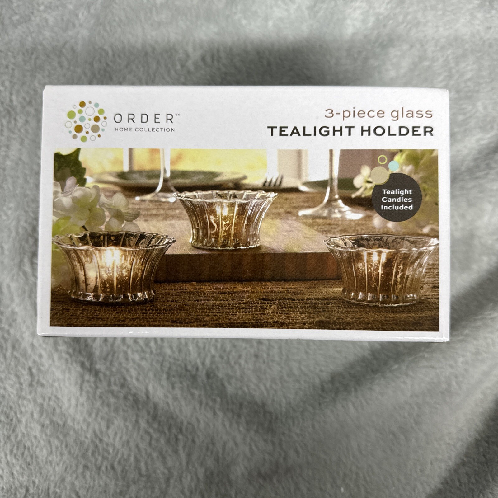 3-Piece Tealight Candle Holder Set by Order Home  -image