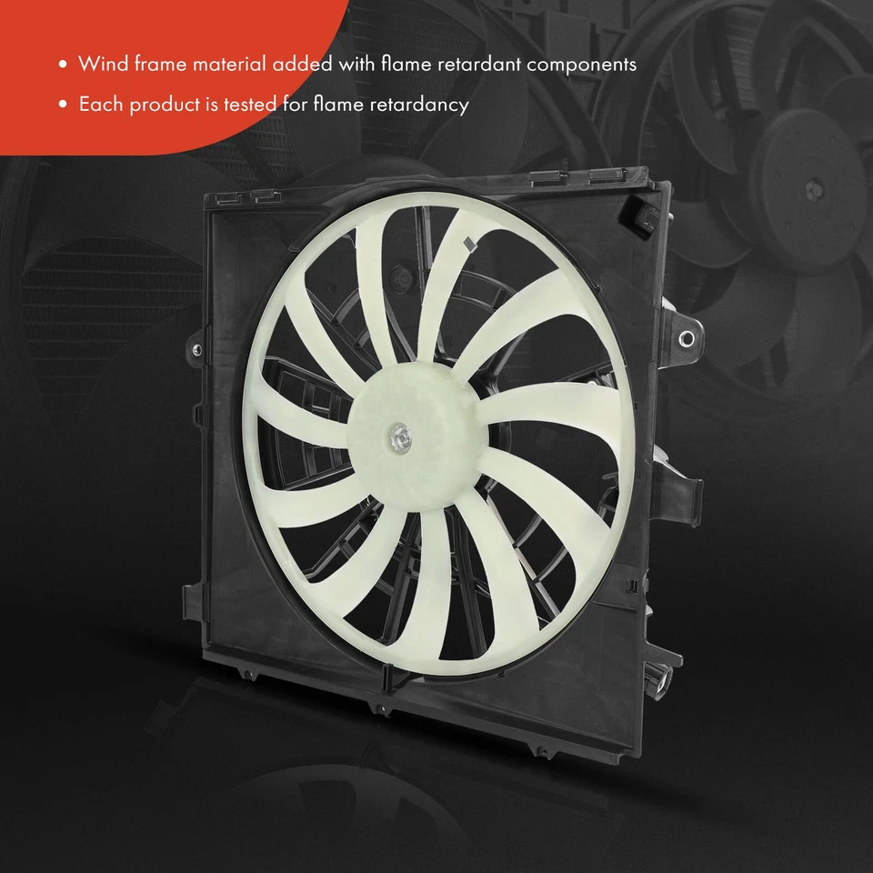 Radiator Cooling Fan Assembly w/ 2 Blade for Chevrolet Camaro 2021-2022 V6 3.6L - Image 3 of 4