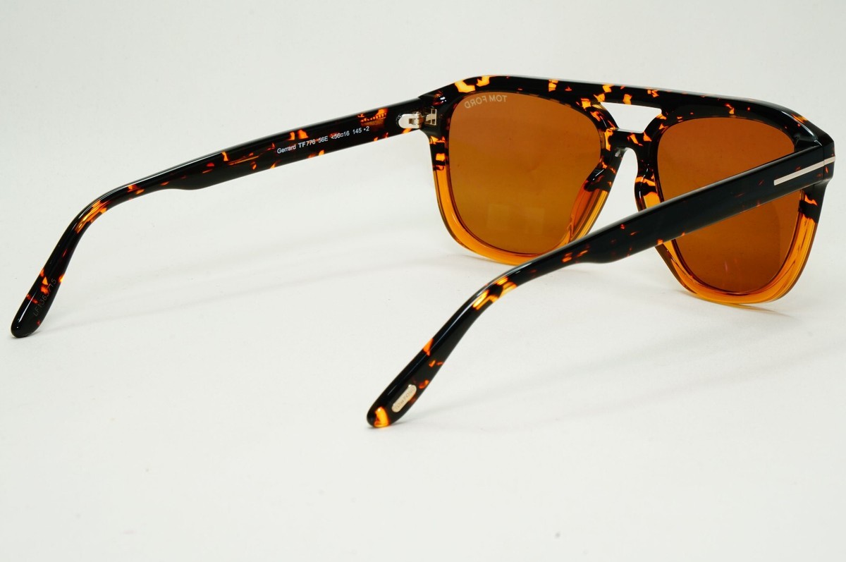 Tom Ford Sunglasses Gerrard Brown Honey Pilot Navigator FT0776 TF 
