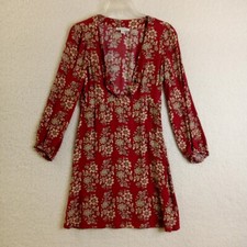 American Eagle Outfitters Summer Dress Small Long Sleeve Missing Tie Viscose