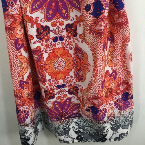 Antonio Melani Elaine Floral Paisley Belted Shift Dress Cayenne/Orchid Sz 10 NWT - Picture 5 of 12