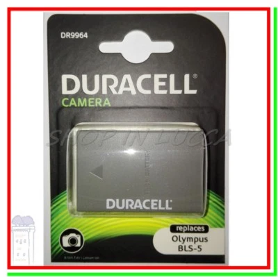 Batteria Ricaricabile DURACELL DR9964 = Olympus BLS-5 x Stylus 1 PEN E-PL7