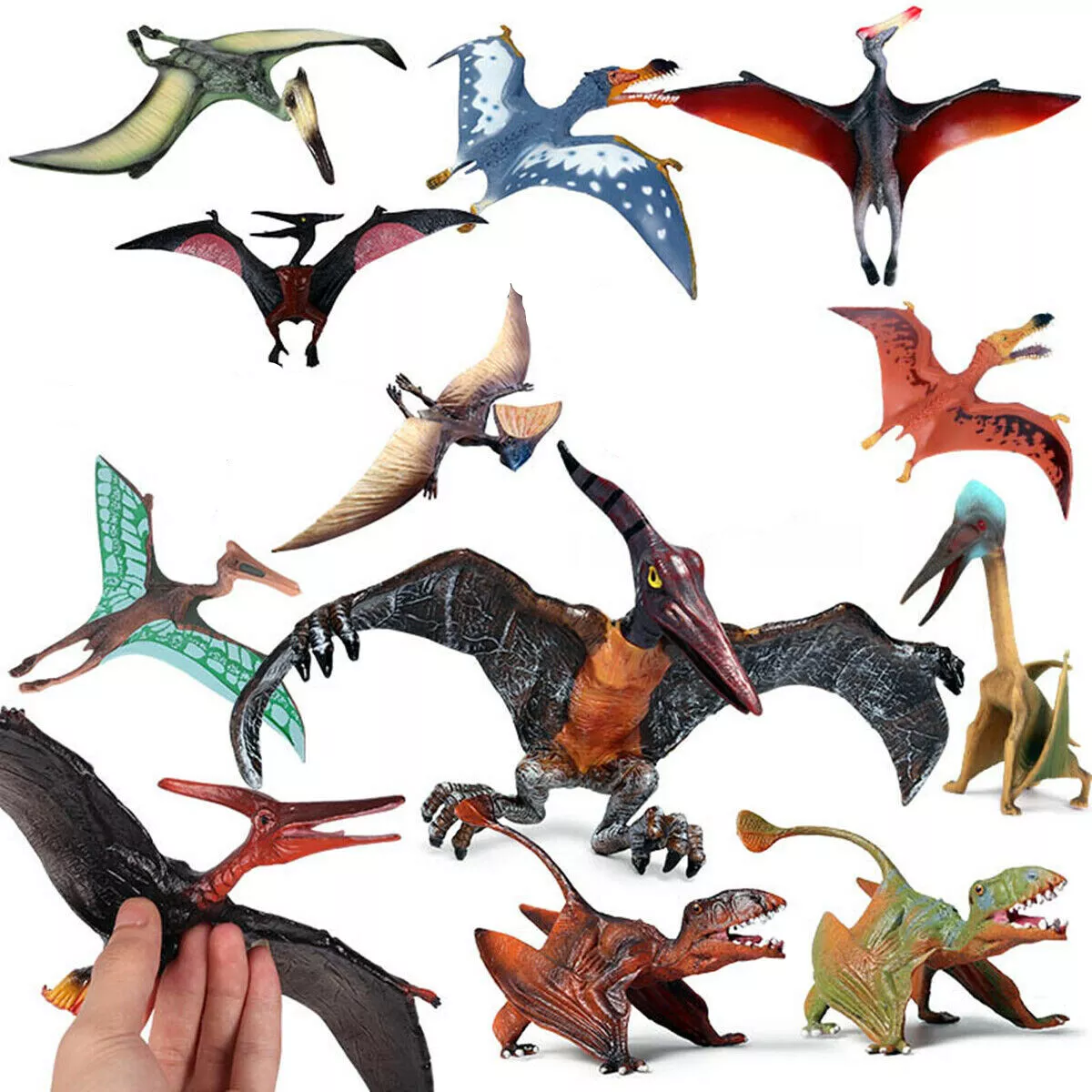 1/35 4cm Dsungaripterus model Toy Ancient Prehistroy Animal Dinosaur Model  GK customize Pterodactyloidea pterosaur