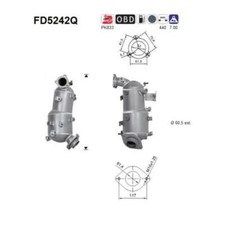 AS FD5242Q Ruß-/Partikelfilter Abgasanlage für Toyota RAV 4 III RAV 4 IV