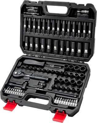 1/4 Inch Drive Impact Socket Set, 83Pcs Wrench Set Metric & Onesize 