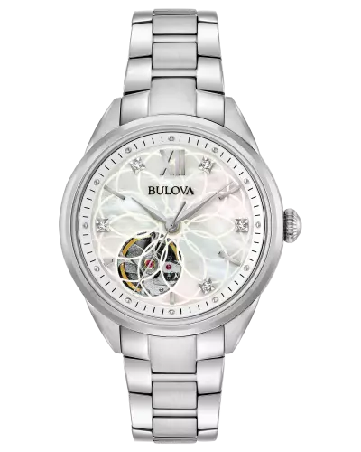 Bulova women's diamond heart automatic best sale watch