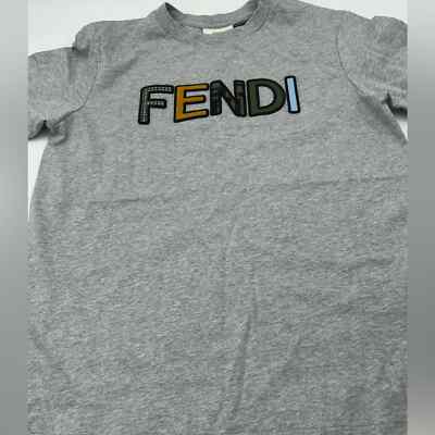 Fendi Boys Logo jersey t-shirt sz 10