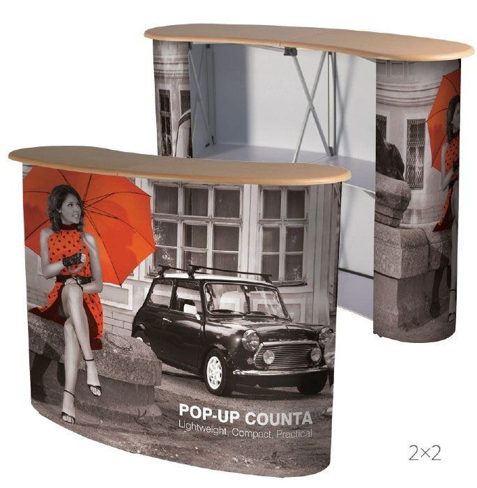 Nuevo Portátil POP UP Exposición Promoción Mostrar Mesa Contador con Bolsa de Transporte