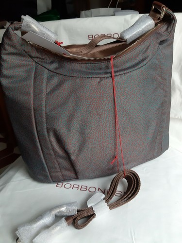 Borbonese Borsa Hobo. Marrone E Verde Acqua. | eBay