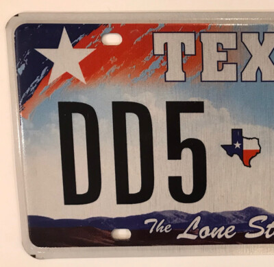 TRIPLE Digit 3 TEXAS SUNSET 333 license plate repeating DD5 B333