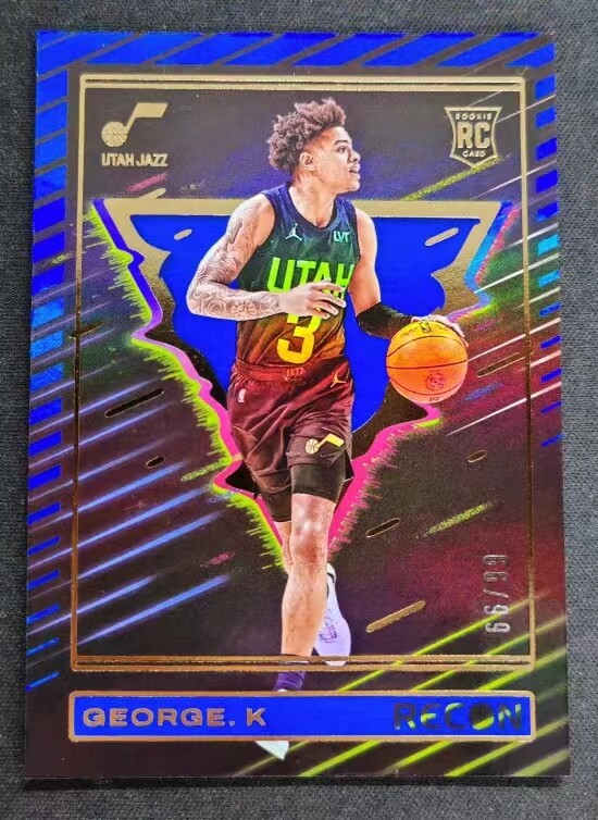 Keyonte George 2023-24 Panini Recon 66/99 Blue RC Utah Jazz #237