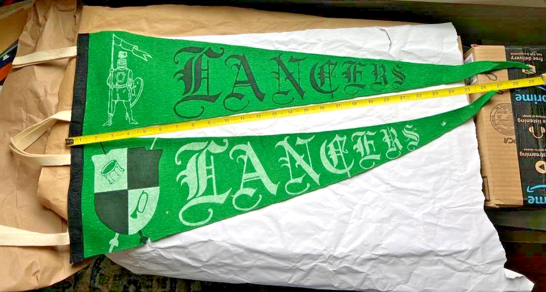 VINTAGE 1970s Hanover PA Lancers Drum & Bugle Corps 24" FELT Pennant eBay