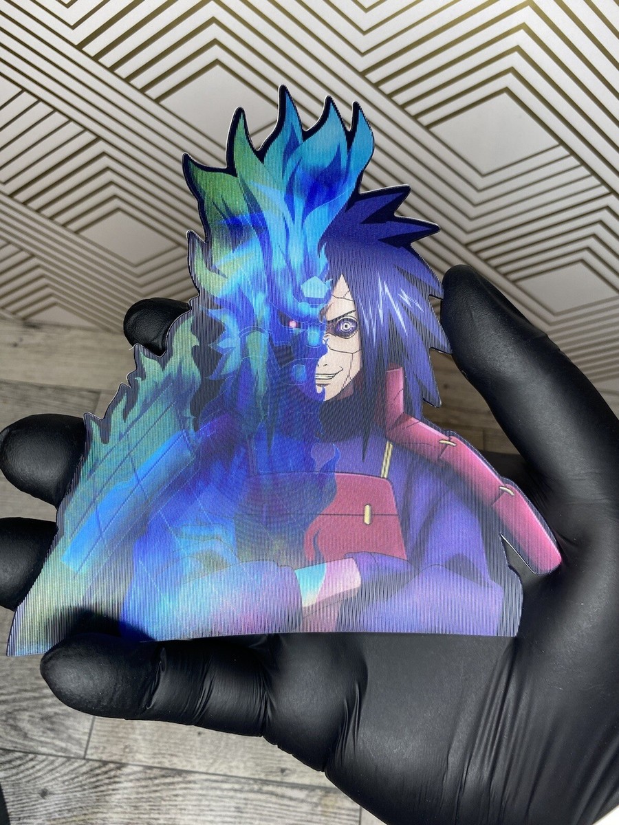 Naruto Shippuden Madara Uchiha 3D Lenticular Motion Car Sticker