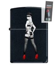 Zippo Red Shoe Girl Number Fourteen Lighter + FLINT PACK