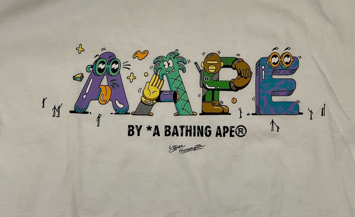 AAPE X Steven Harrington Sleeve スウェット Aape A Bathing Ape Steven Harrington Sweatshirt Mens 3XL