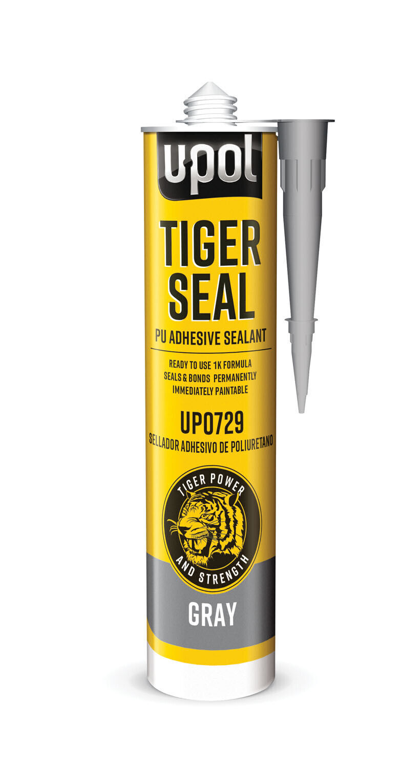 Tiger Seal Adhesive and Sealant,Cartridge, Gray, 10oz UPLUP0729