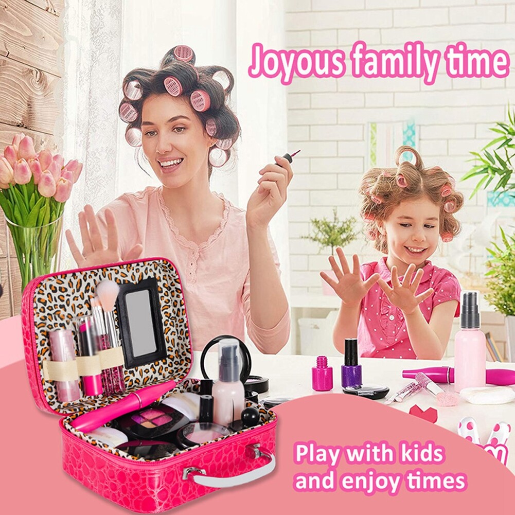 Kids Pretend Make Up Kit Play Beauty Makeup Set Glamour Girl Cosmetic