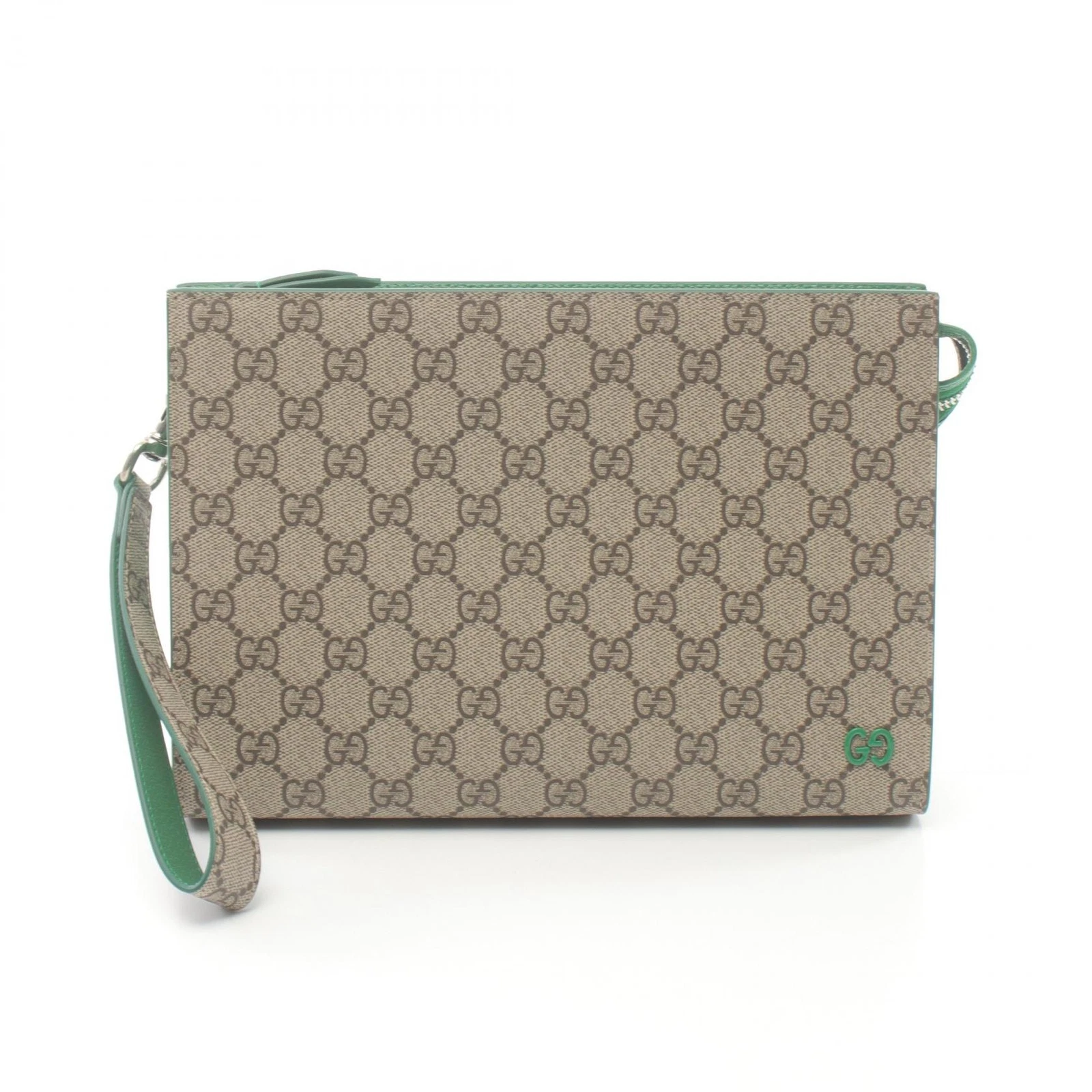 Sac pochette GUCCI GG Supreme business 768255FACQC9753 toile beige occasion homme