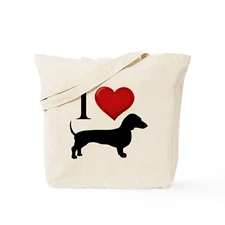 CafePress Dachshund I Love Dachshunds Tote Bag (661128659)