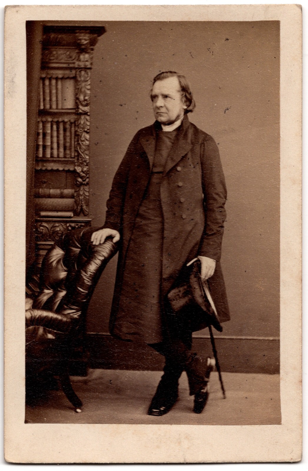 CDV CIRCA 1860s SAMUEL WILBERFORCE "SOAPY SAM" ENGLISH BISHOP OPPOSED DARWIN