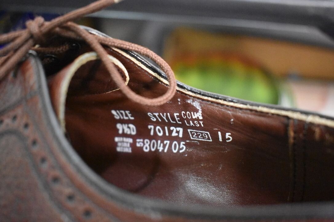 YUU Vintage Easy Flex Brown Leather Oxford Wingtip Lace-Up 9.5D | eBay