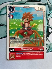 Flamemon BT17-009 C Digimon CCG | Secret Crisis NM