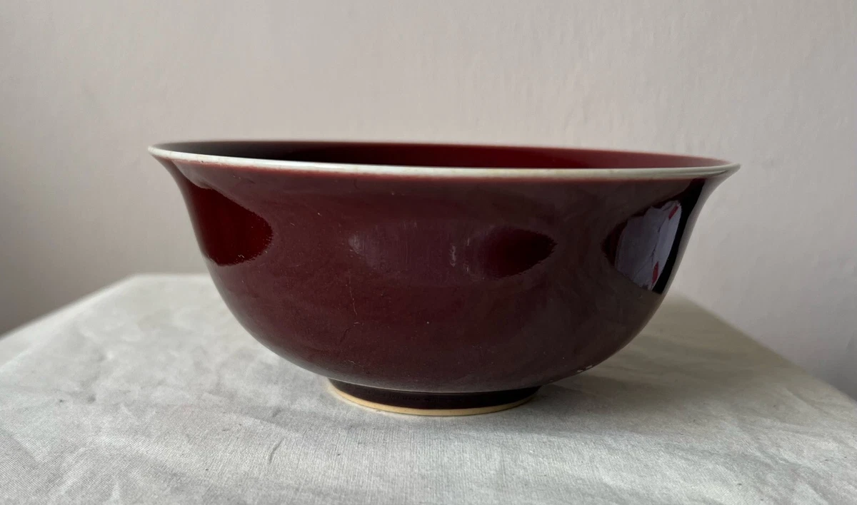红色中国古董碗| eBay