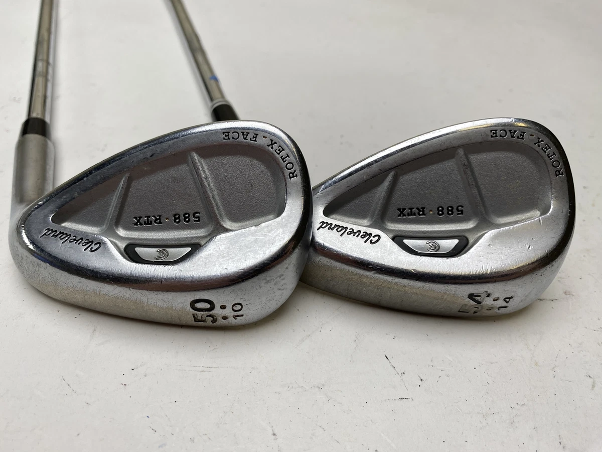 Cleveland 588 RTX CB Satin Chrome Wedge Set 50*10 | 54*14 KBS Tour
