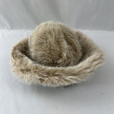 Betmar New York Faux Fur Women's Hat Rich Camel Beige Vintage Winter Hat