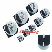 Image of 35V 4.7/10/22/33/47/100/220/330/470UF SMD Aluminum Electrolytic Capacitor