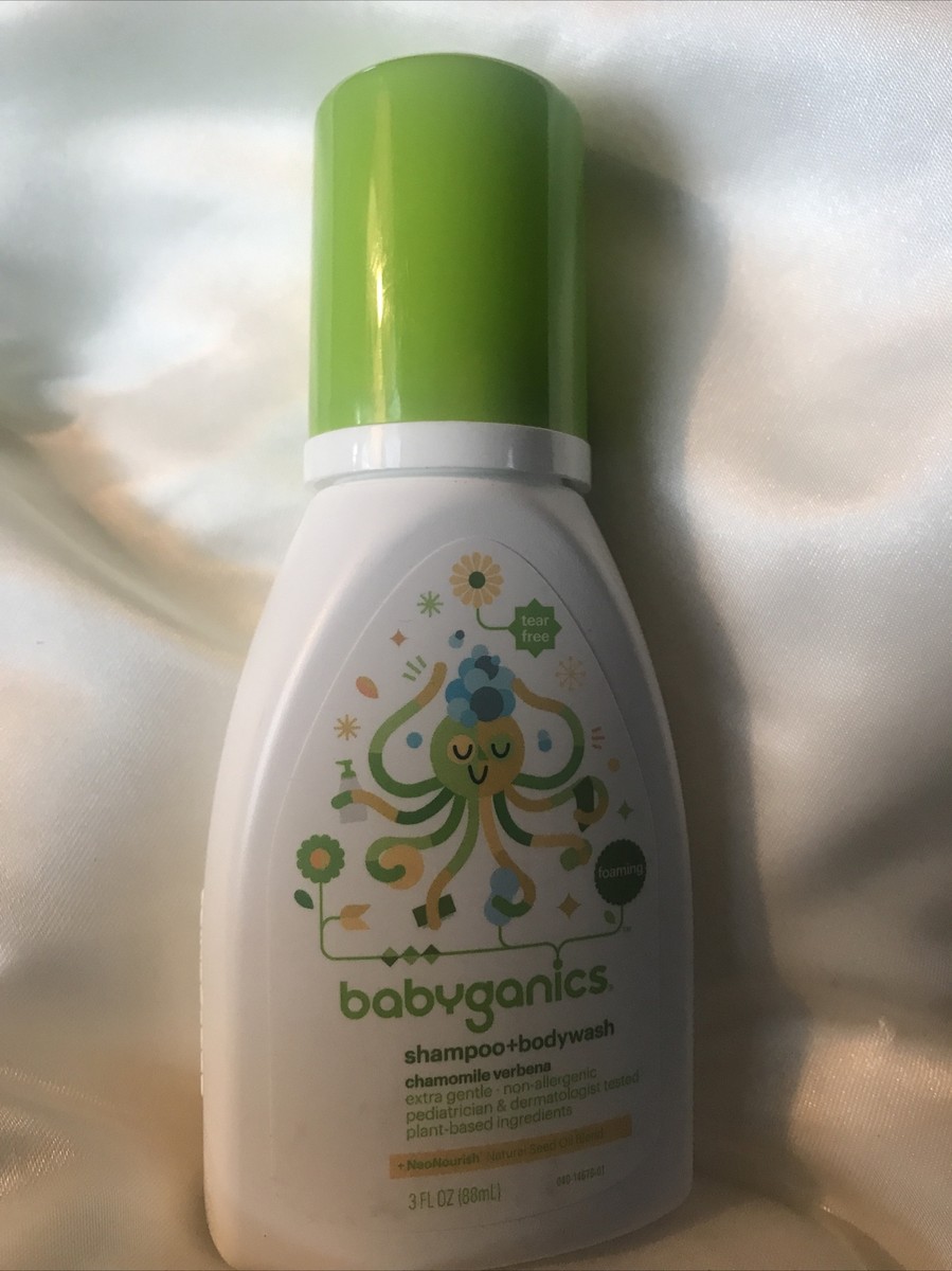 BabyGanics Baby Shampoo Body Wash Fragrance ounce Pump Bottle