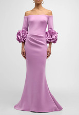 Jovani rosette trumpet gown