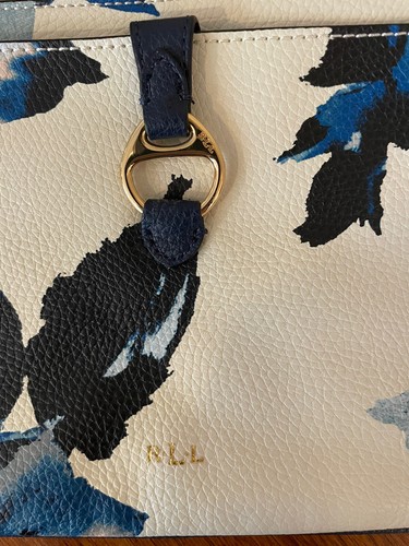 Ralph Lauren Anfield II Crossbody Bag-Blue Floral-MSRP $98-NWT - Picture 3 of 4