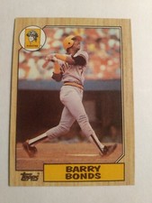 1987 Topps RC (Barry Bonds) #320 *Rookie Card* “Double Misprint” Baseball Card