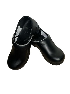 Dansko Professional Nursing Clogs Black Leather Size EUR 36 US 5.5-6