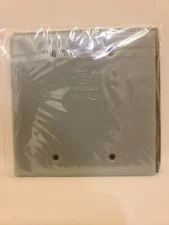 Cover Bell 2-Gang Blank Gray 5175-0 TayMac Weatherproof
