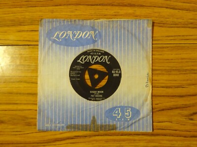 Pat Boone - Sugar Moon (London 1958) 7'' Single TRI CENTRE