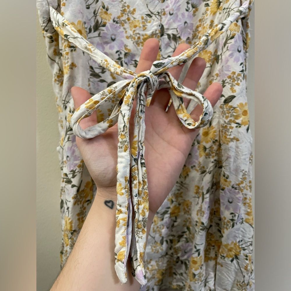 American Eagle Floral Button Down Mini Dress - XS - image 4