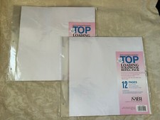 MBI 12 Scrapbook Page Protectors 12 x 12 Top Loading Refill Pack Lot of 2