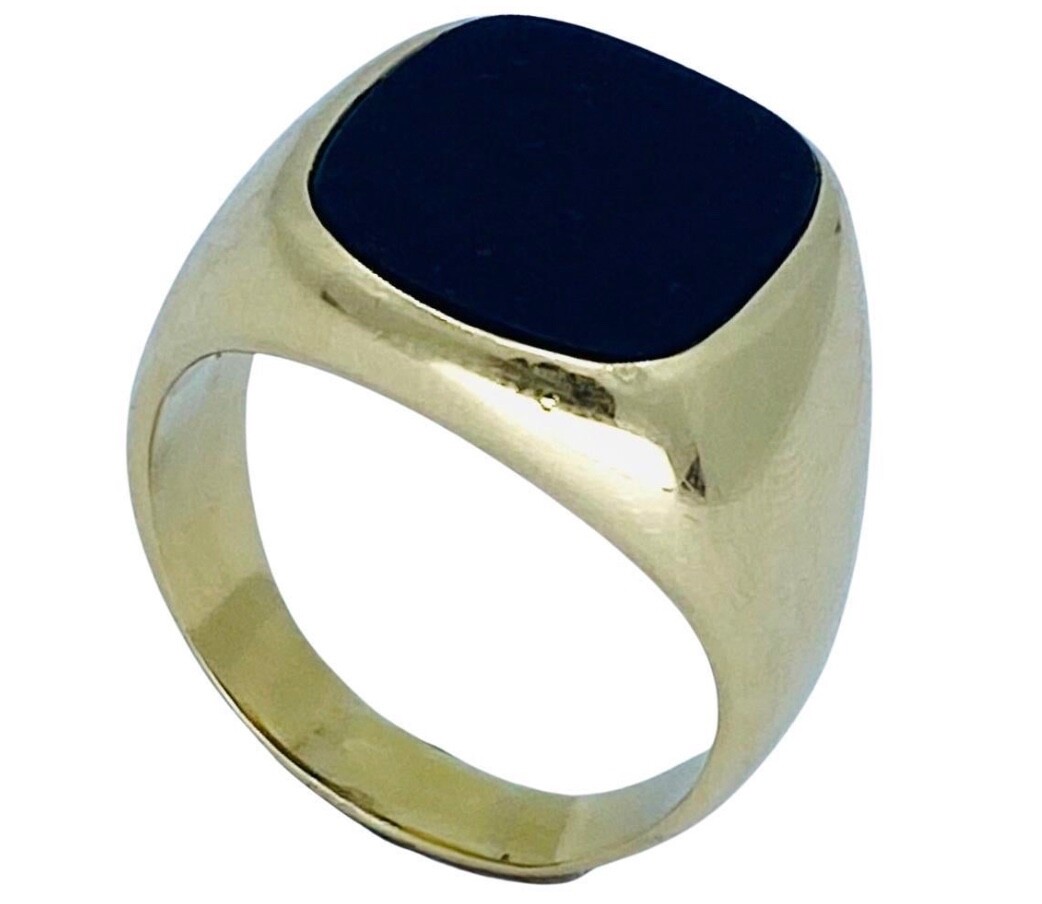 Yellow Gold Ring Tiffany Mens Signet Ring Tiffany 14k Gold Signet