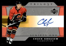2005 upper deck # chuck kobasew  Very good