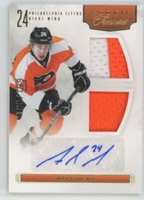 2011-12 Panini Rookie Treasures jersey 100/199 Matt Read Rookie Auto