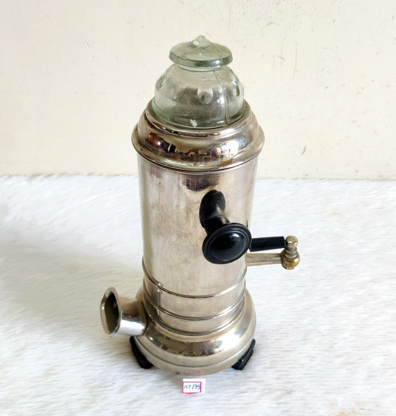 Vintage Luna Électrique Produit Thé Café Laiton Bouilloire Old