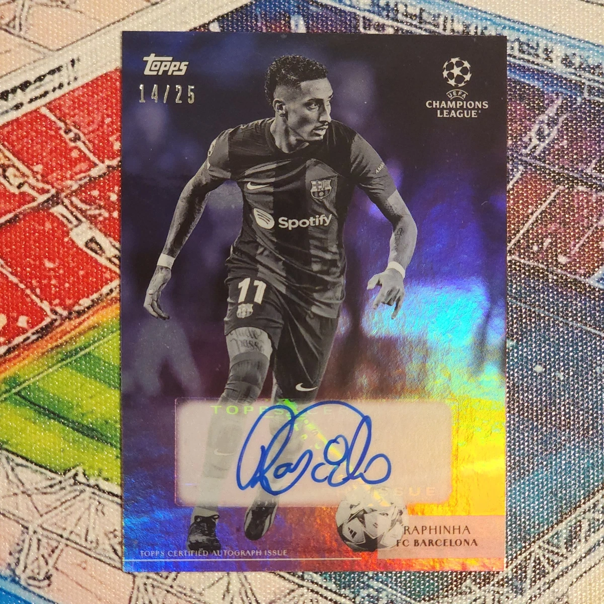 Topps Soccer FC Barcelona Autographed Sports Trading Cards