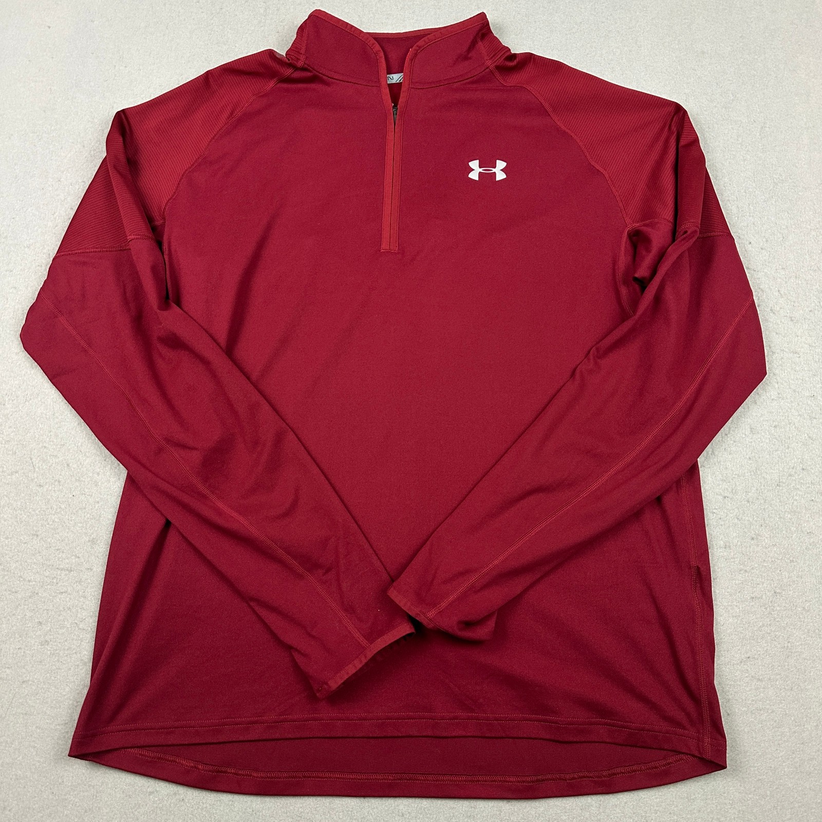 Under Armour Burgundy 1/4 Zip Running Top Men's