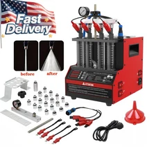 Fuel Injector Cleaner Tester Automotive Ultrasonic Injector Cleaning Machine USA