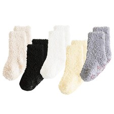 Baby Socks Winter Warm Non Slip Toddler Socks Unisex Soft 5 Pair for Kids Gir...