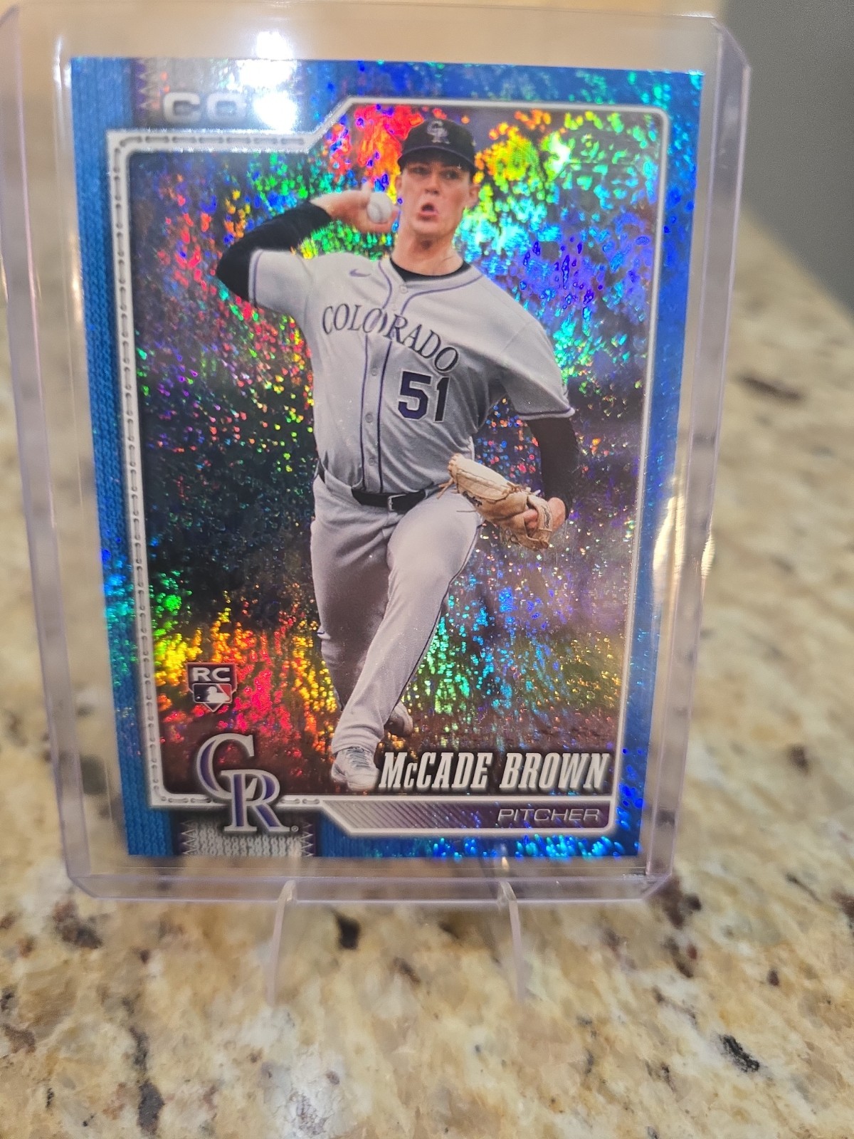 2026 Topps McCade Brown RC Blue Rainbow Foil Rookie #/150 Rockies