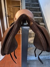 Dressage Saddle by Exselle marked as a Medium fit - Brown